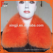 dyed color with lining real fox fur collar